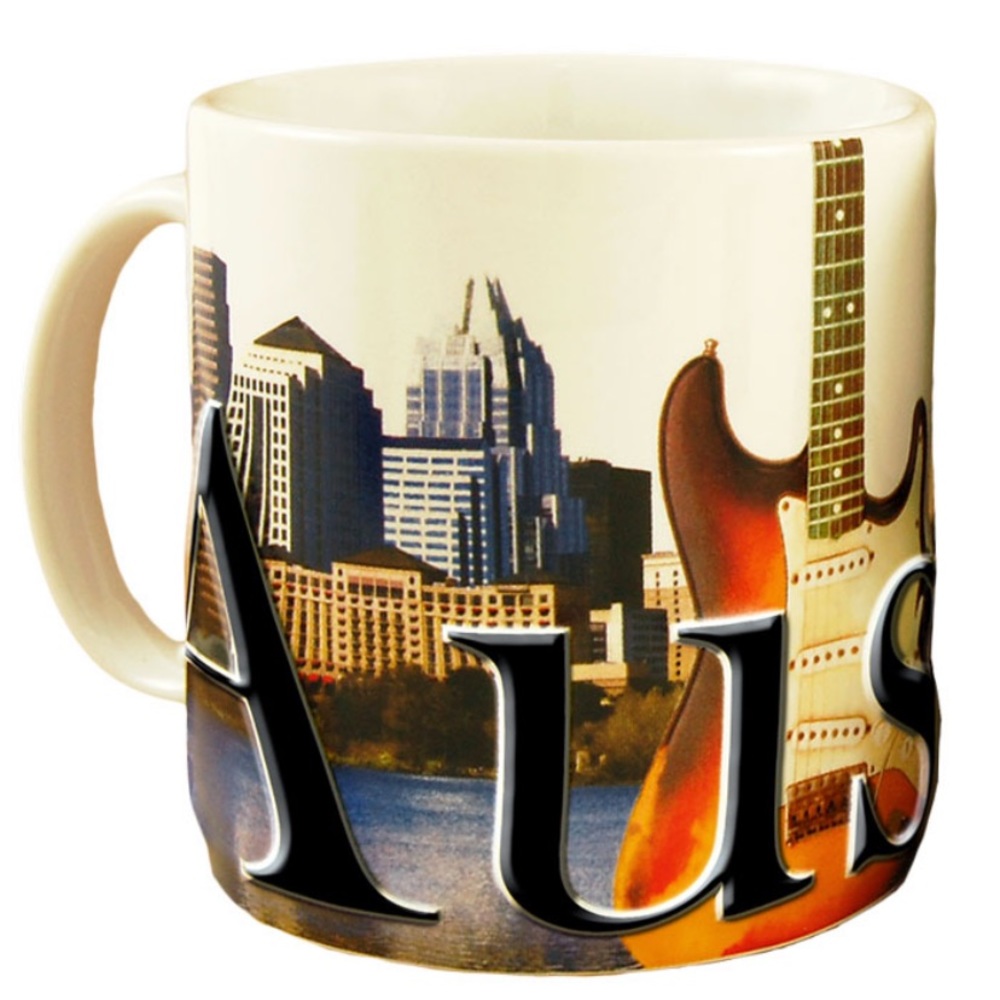 AMERICAWARE Austin Texas Jumbo Large Collectible Coffee Tea Mug Cup